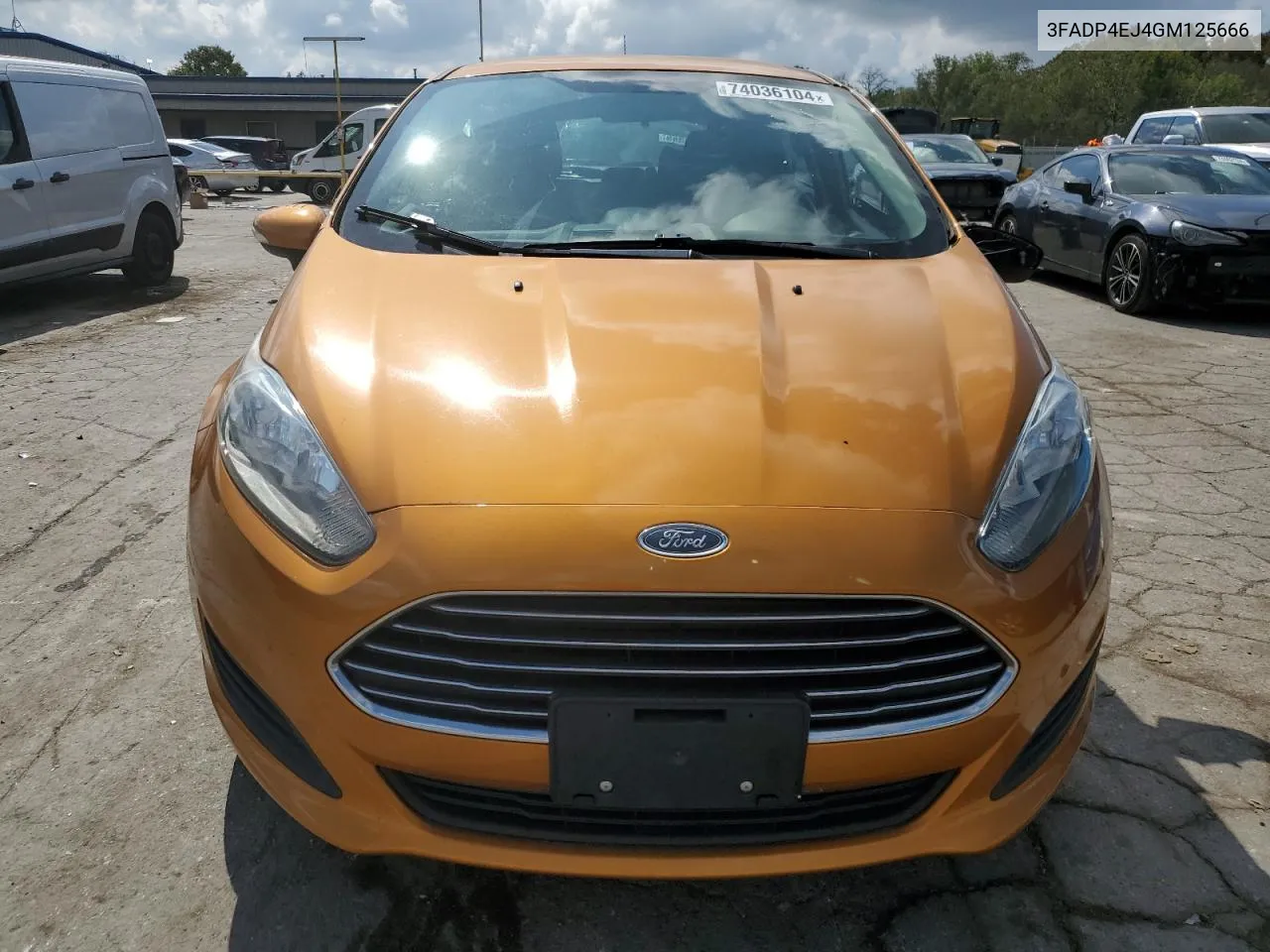 2016 Ford Fiesta Se VIN: 3FADP4EJ4GM125666 Lot: 74036104