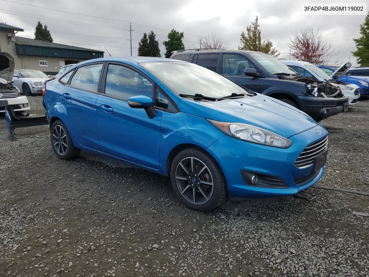 2016 Ford Fiesta Se VIN: 3FADP4BJ6GM119002 Lot: 74056564