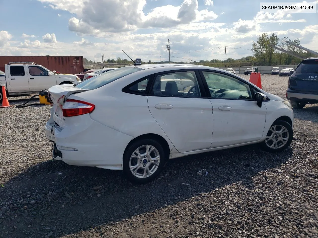 2016 Ford Fiesta Se VIN: 3FADP4BJ9GM194549 Lot: 74083464