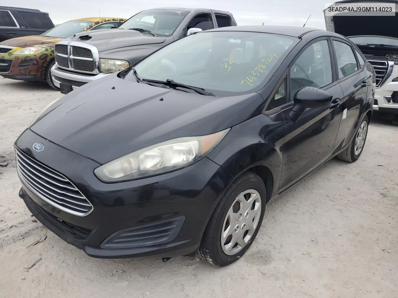 2016 Ford Fiesta S VIN: 3FADP4AJ9GM114023 Lot: 74378764