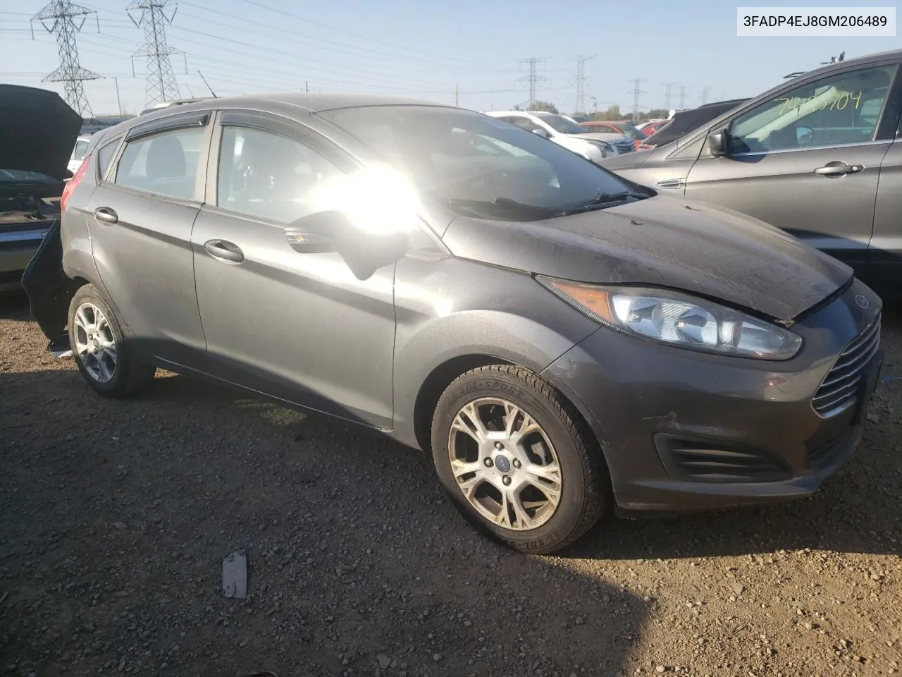 2016 Ford Fiesta Se VIN: 3FADP4EJ8GM206489 Lot: 74823074