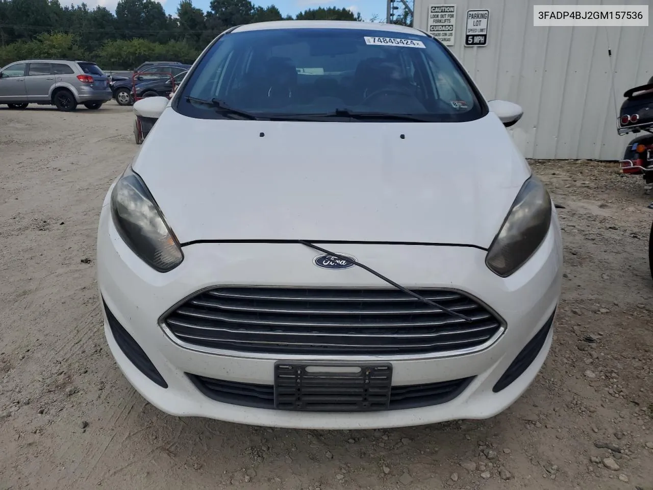 2016 Ford Fiesta Se VIN: 3FADP4BJ2GM157536 Lot: 74845424