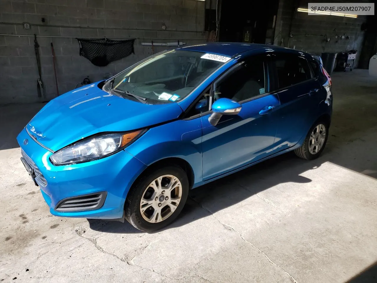 2016 Ford Fiesta Se VIN: 3FADP4EJ5GM207907 Lot: 74996704