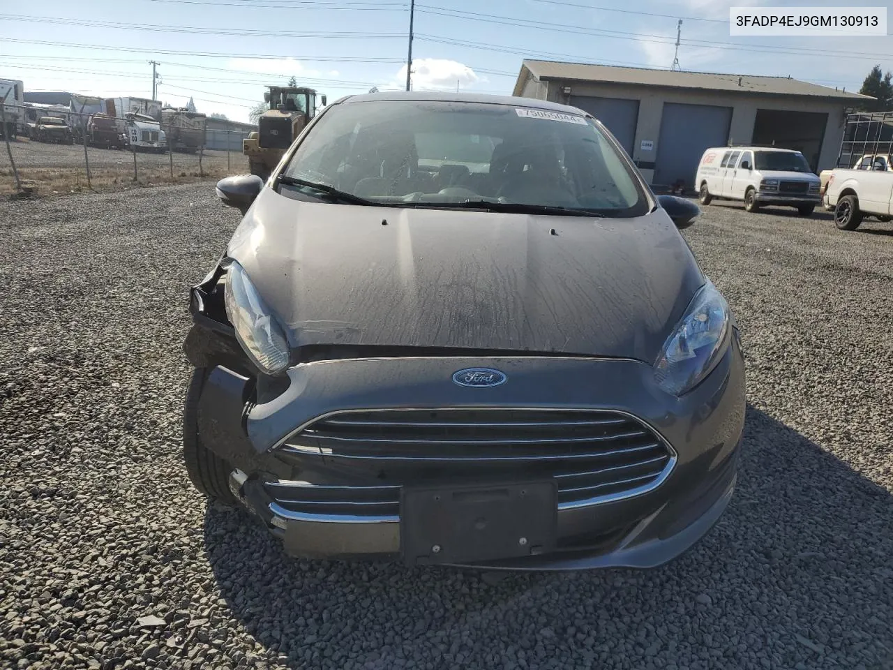 2016 Ford Fiesta Se VIN: 3FADP4EJ9GM130913 Lot: 75065044