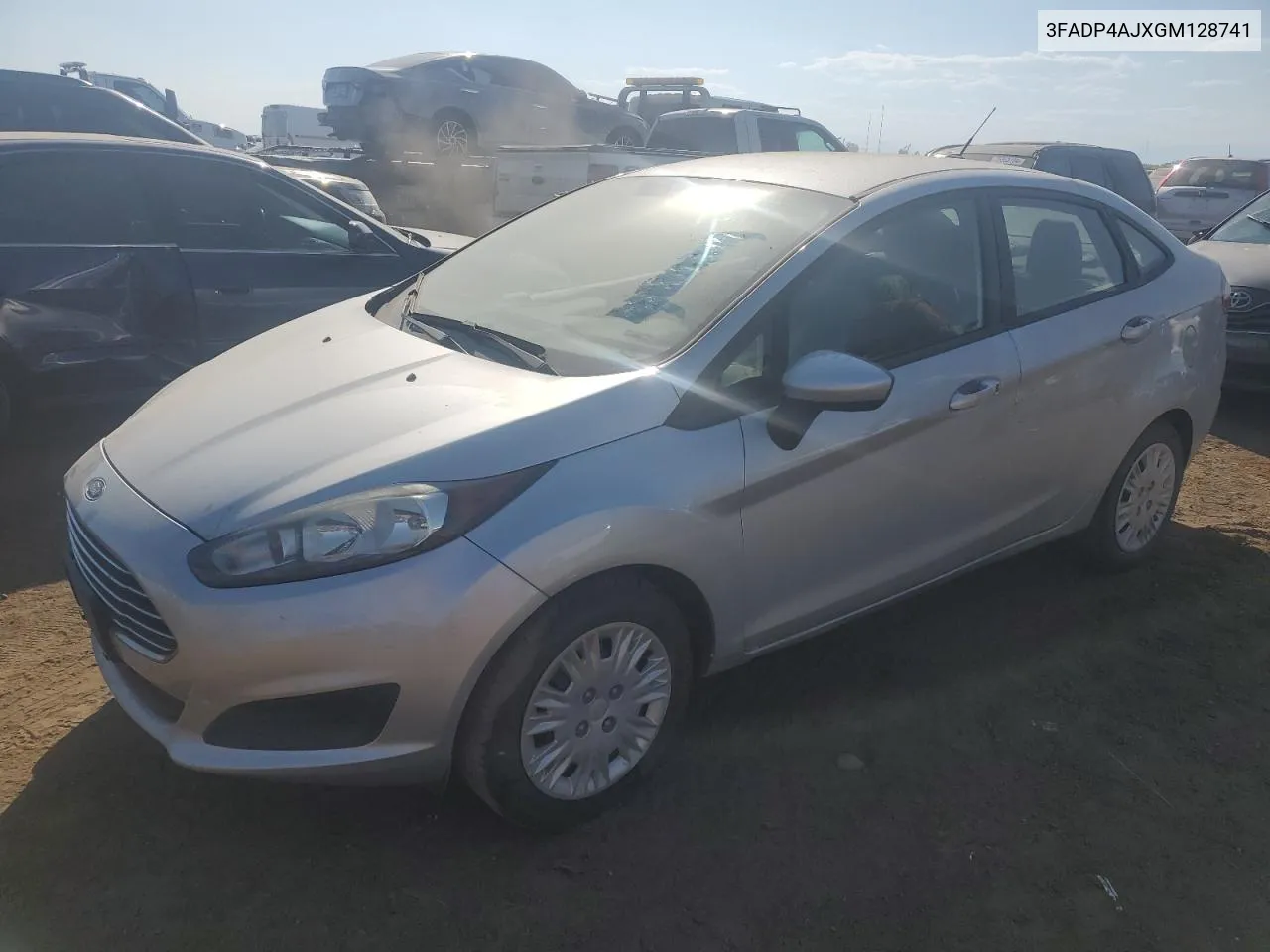 2016 Ford Fiesta S VIN: 3FADP4AJXGM128741 Lot: 75504344