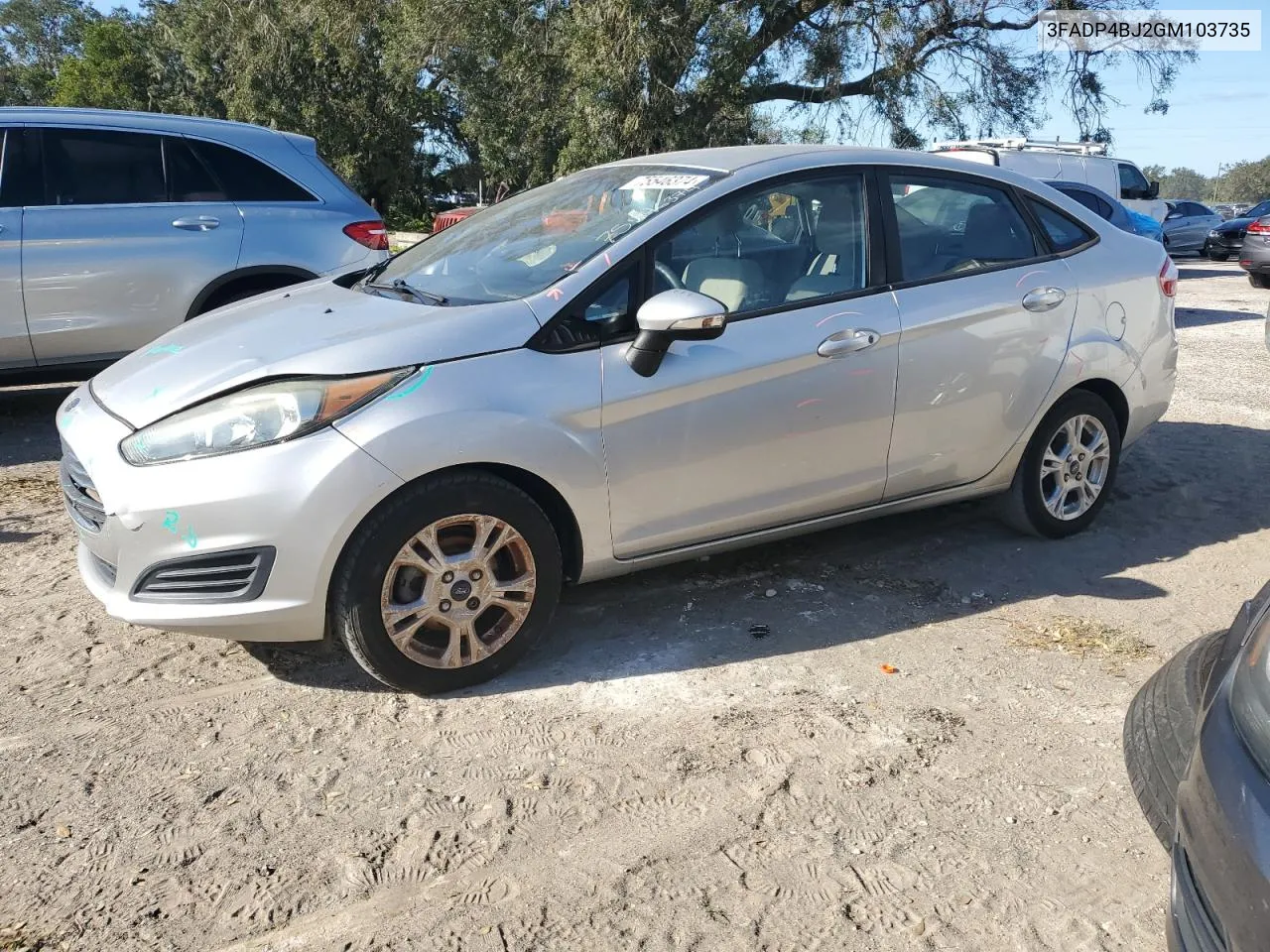 2016 Ford Fiesta Se VIN: 3FADP4BJ2GM103735 Lot: 75546374