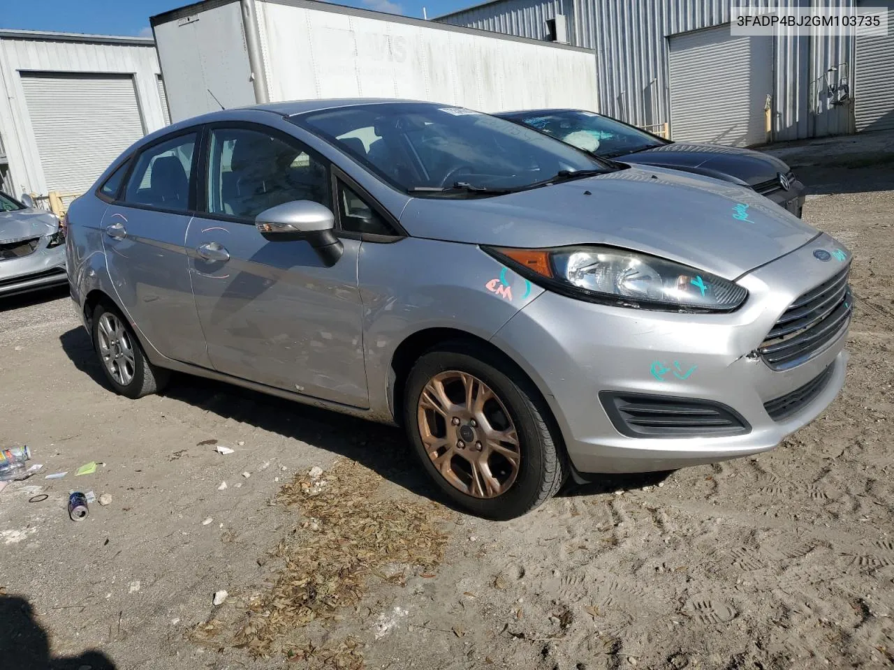 2016 Ford Fiesta Se VIN: 3FADP4BJ2GM103735 Lot: 75546374