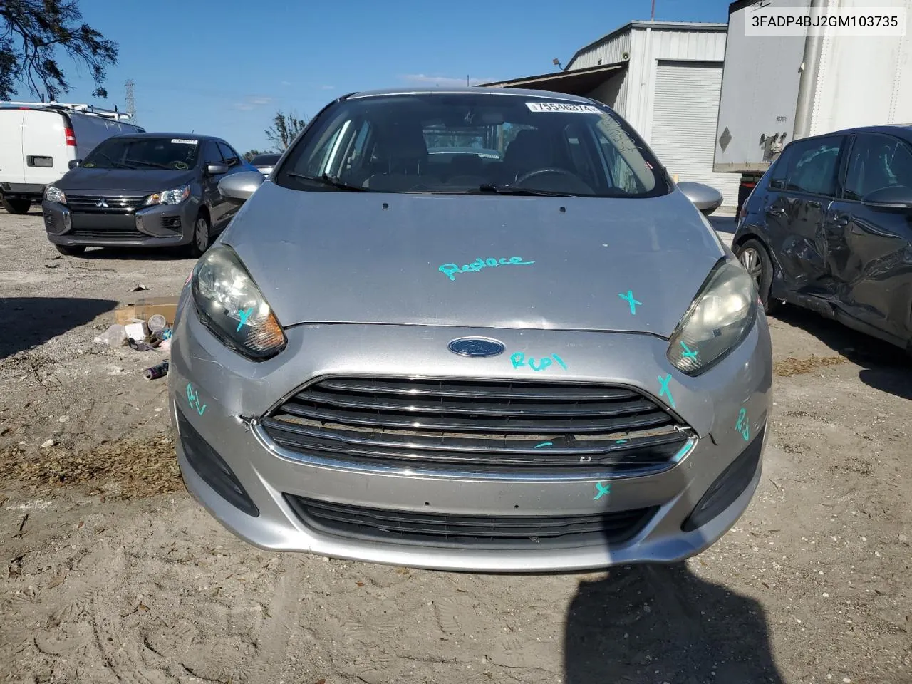 2016 Ford Fiesta Se VIN: 3FADP4BJ2GM103735 Lot: 75546374