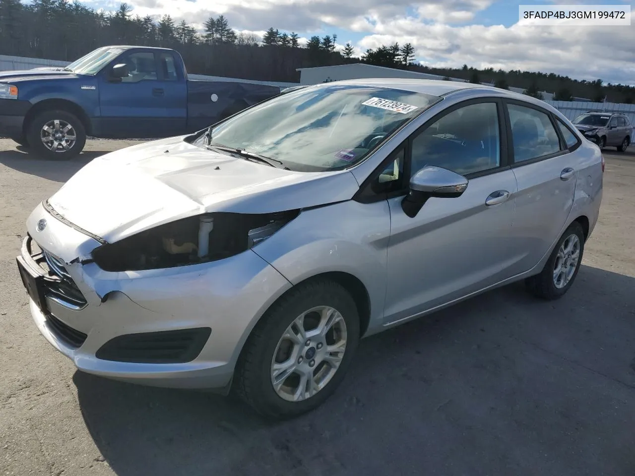 2016 Ford Fiesta Se VIN: 3FADP4BJ3GM199472 Lot: 76123974