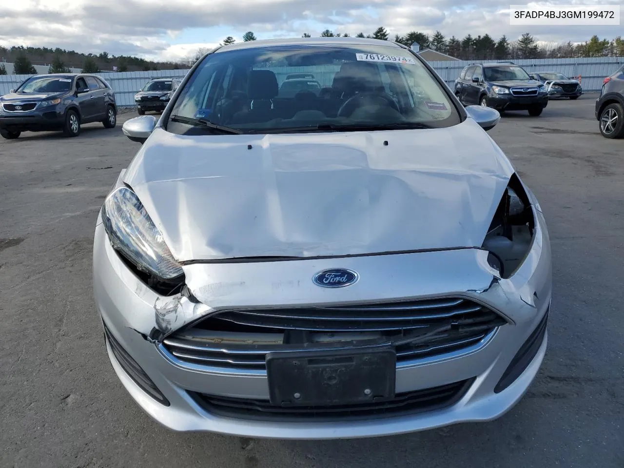 2016 Ford Fiesta Se VIN: 3FADP4BJ3GM199472 Lot: 76123974