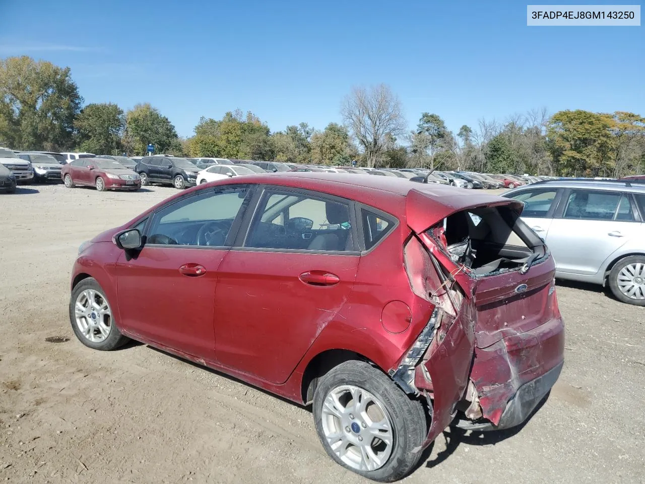 2016 Ford Fiesta Se VIN: 3FADP4EJ8GM143250 Lot: 76262304