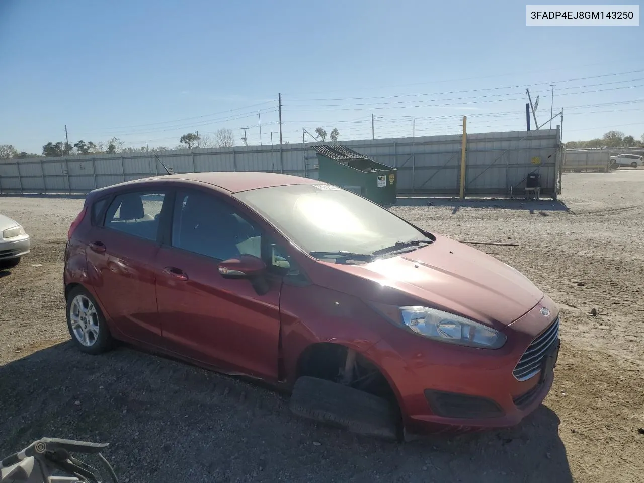 2016 Ford Fiesta Se VIN: 3FADP4EJ8GM143250 Lot: 76262304