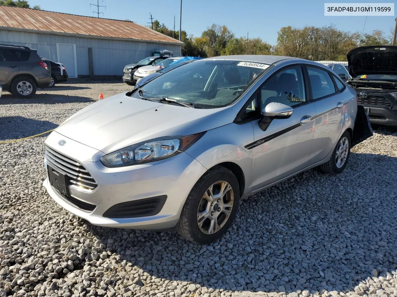 2016 Ford Fiesta Se VIN: 3FADP4BJ1GM119599 Lot: 76368934