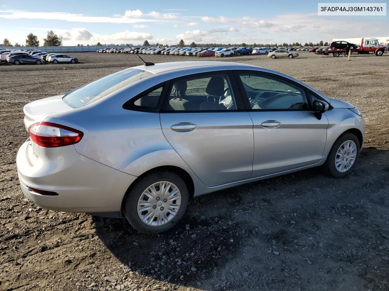 2016 Ford Fiesta S VIN: 3FADP4AJ3GM143761 Lot: 76490824