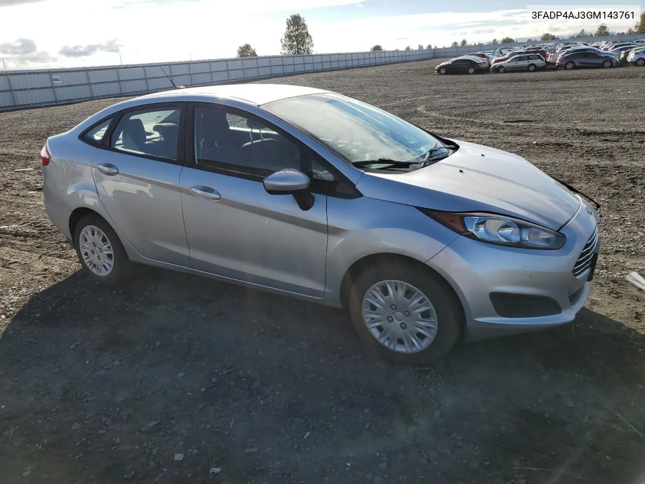 2016 Ford Fiesta S VIN: 3FADP4AJ3GM143761 Lot: 76490824