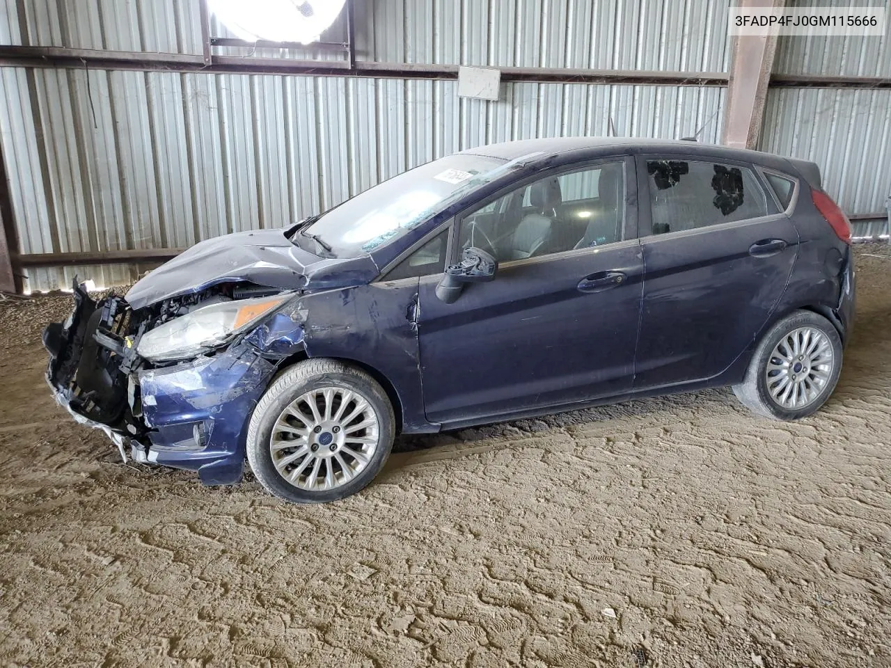 2016 Ford Fiesta Titanium VIN: 3FADP4FJ0GM115666 Lot: 76616644