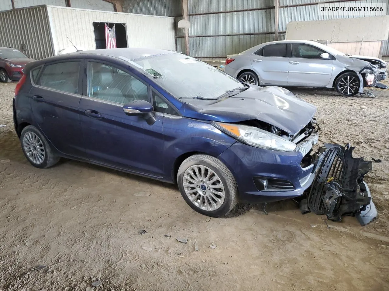 2016 Ford Fiesta Titanium VIN: 3FADP4FJ0GM115666 Lot: 76616644