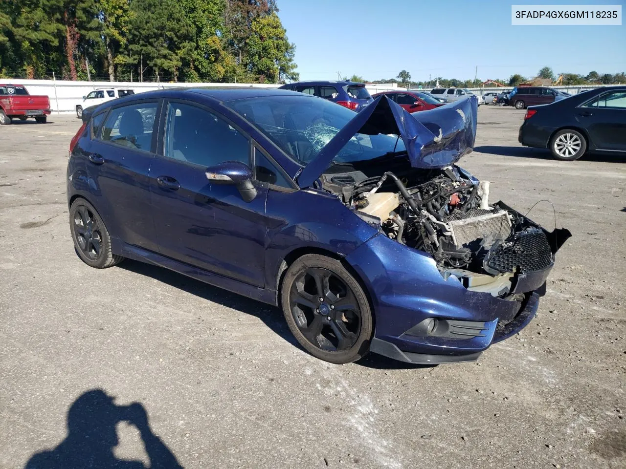 2016 Ford Fiesta St VIN: 3FADP4GX6GM118235 Lot: 76940984