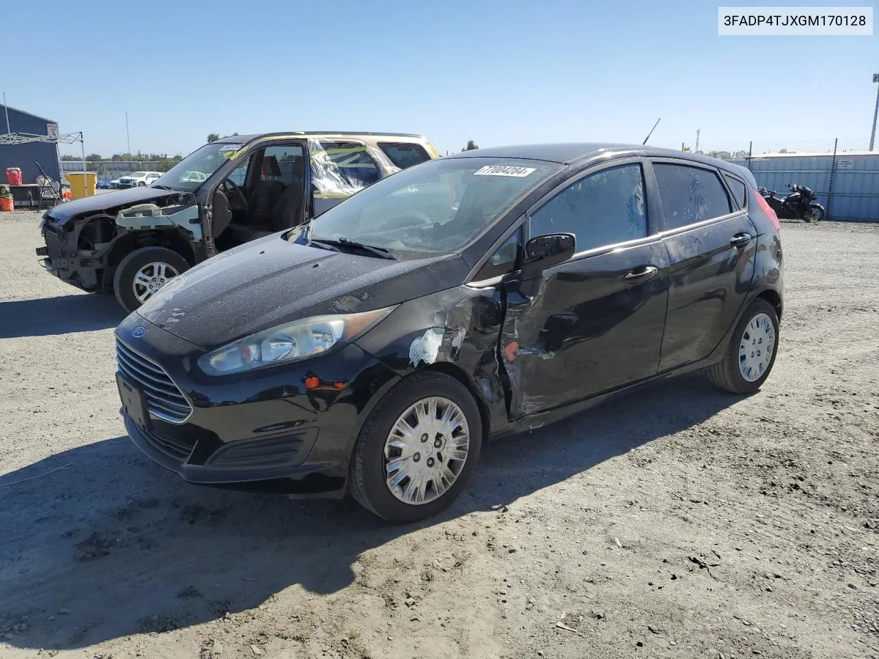 2016 Ford Fiesta S VIN: 3FADP4TJXGM170128 Lot: 77004284