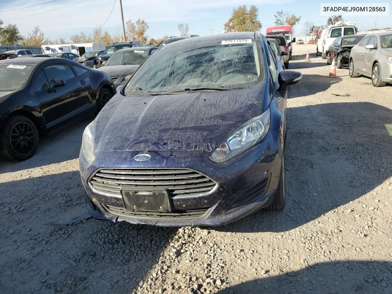 2016 Ford Fiesta Se VIN: 3FADP4EJ9GM128563 Lot: 77611574