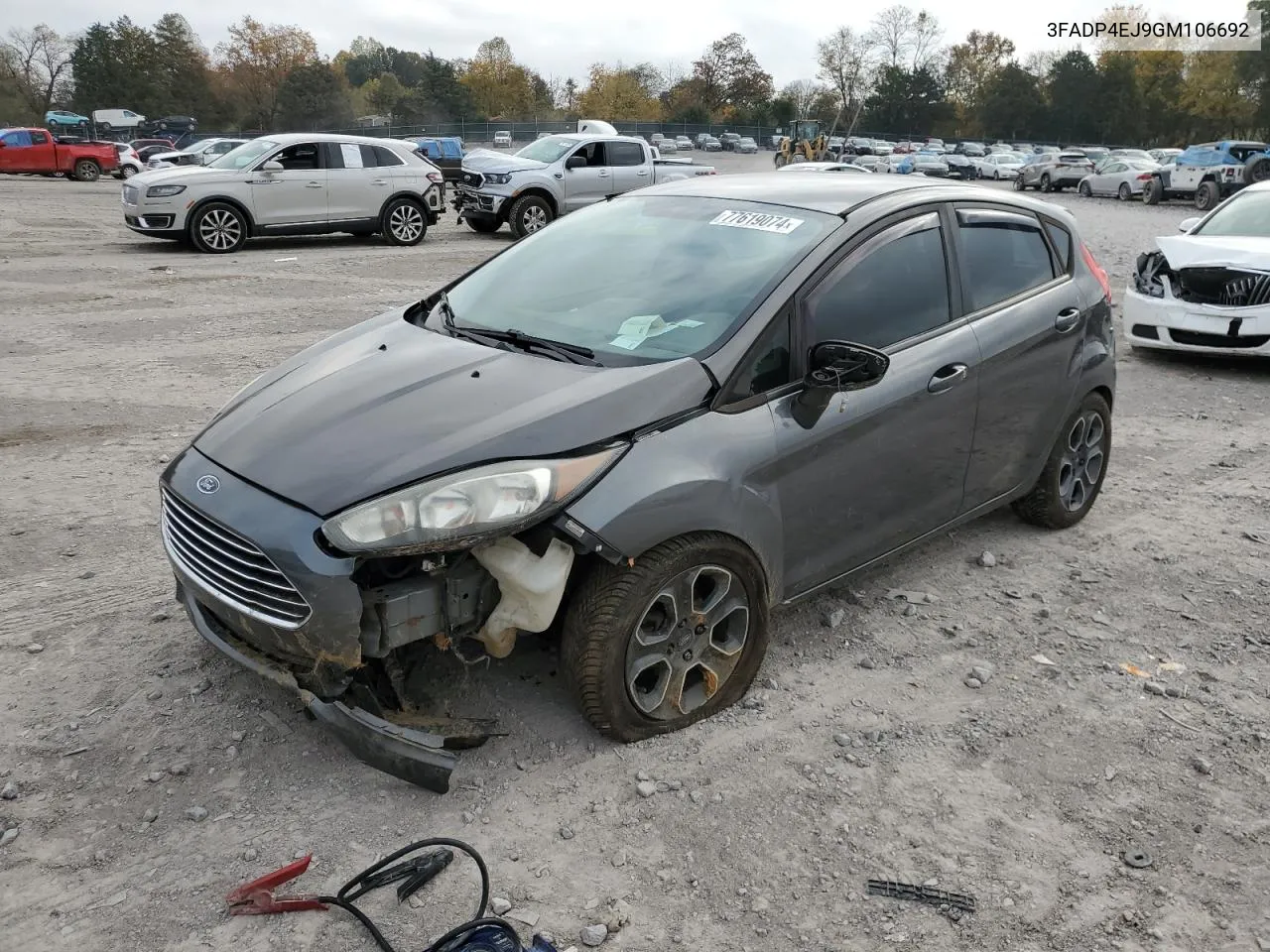 2016 Ford Fiesta Se VIN: 3FADP4EJ9GM106692 Lot: 77619074