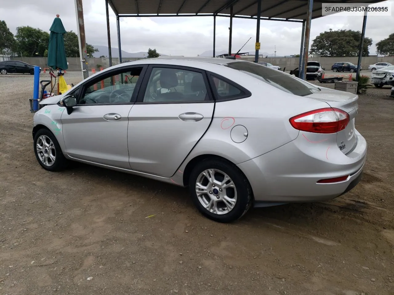 2016 Ford Fiesta Se VIN: 3FADP4BJ3GM206355 Lot: 77820884