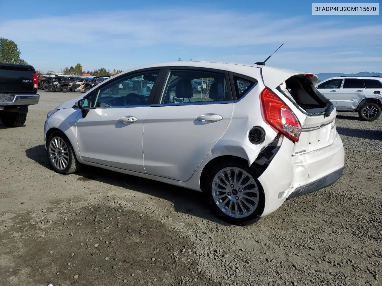 2016 Ford Fiesta Titanium VIN: 3FADP4FJ2GM115670 Lot: 77901644