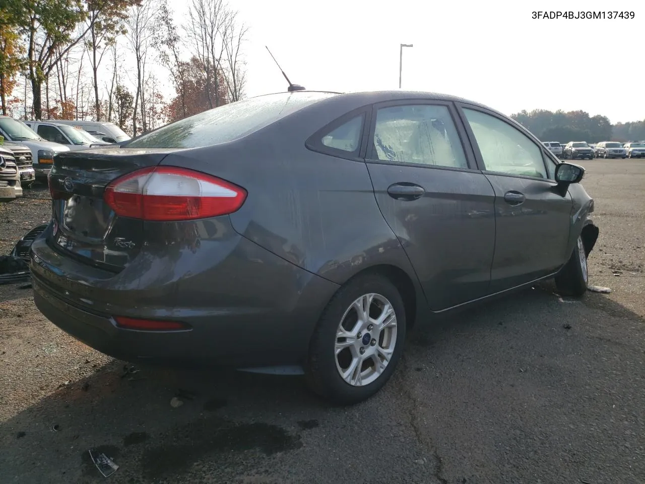 2016 Ford Fiesta Se VIN: 3FADP4BJ3GM137439 Lot: 78309604