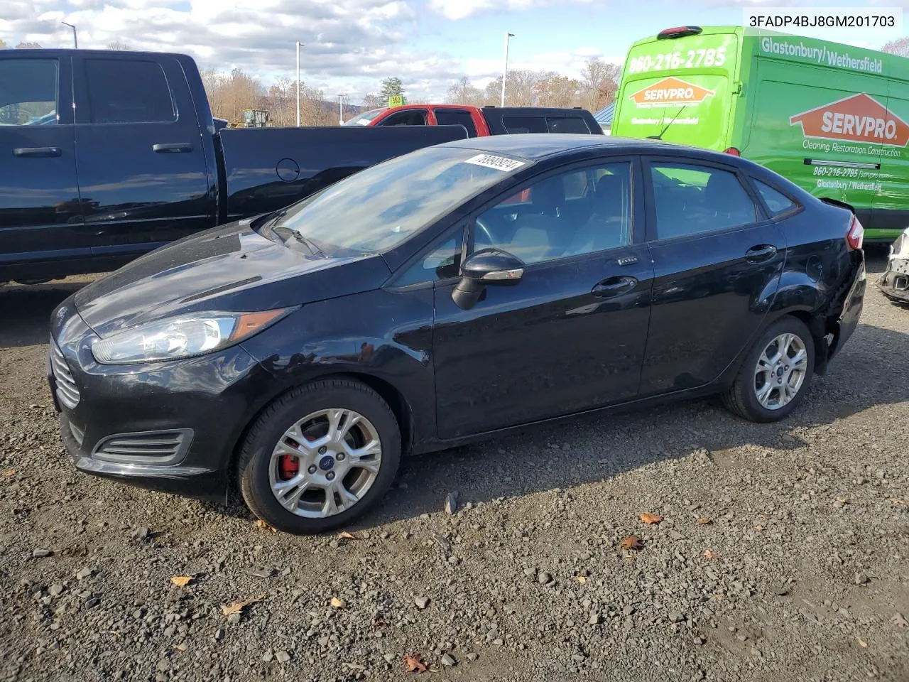 2016 Ford Fiesta Se VIN: 3FADP4BJ8GM201703 Lot: 78990924