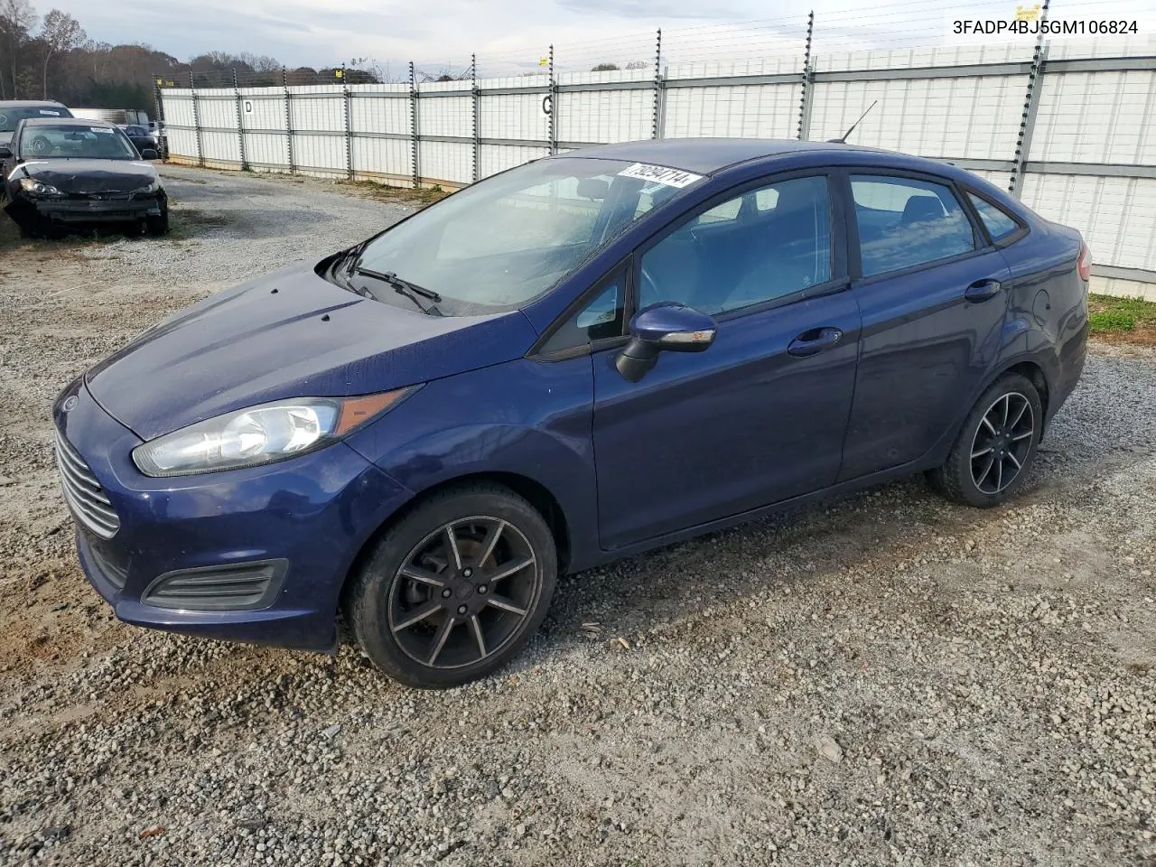 2016 Ford Fiesta Se VIN: 3FADP4BJ5GM106824 Lot: 79294714