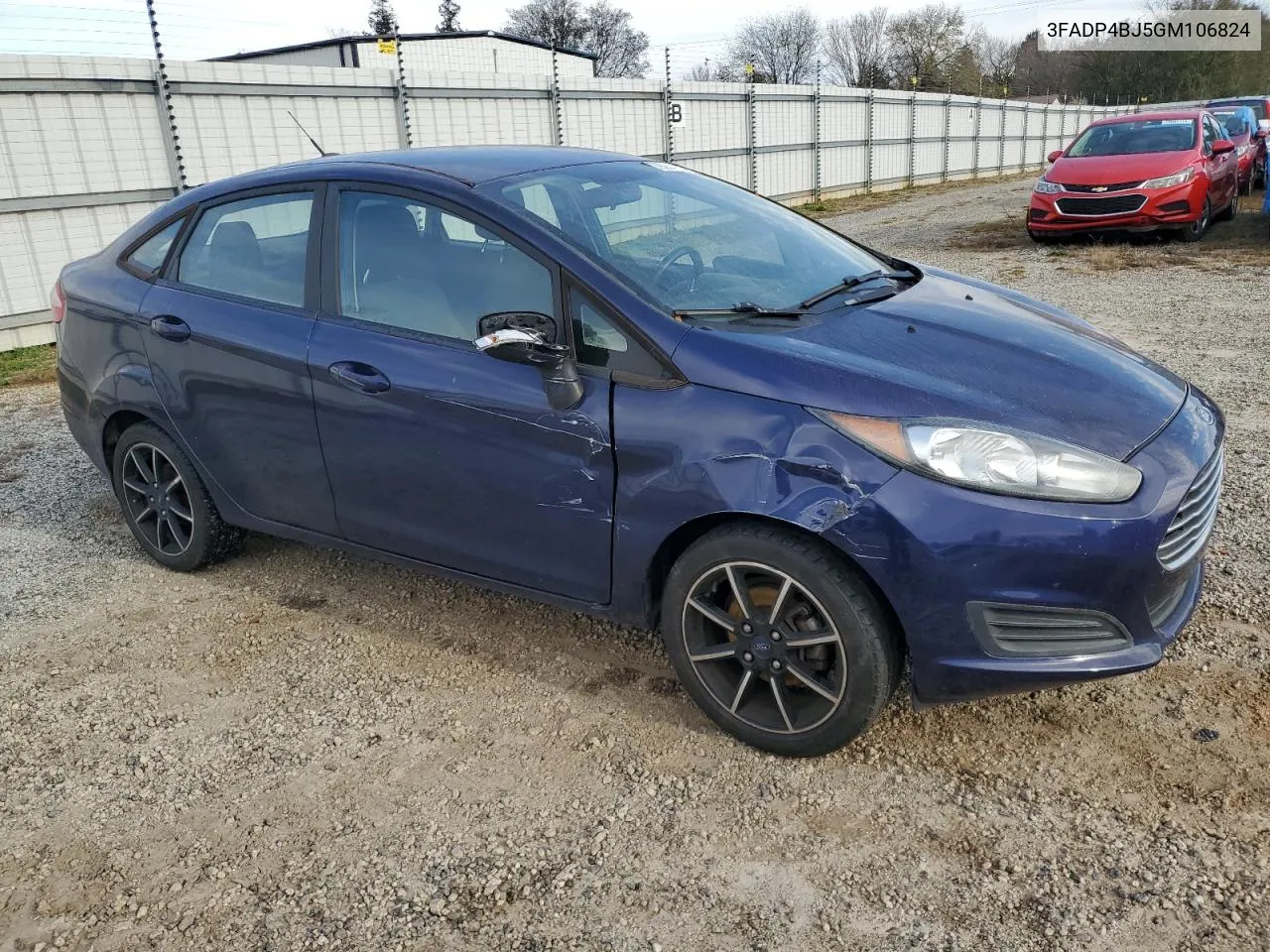 2016 Ford Fiesta Se VIN: 3FADP4BJ5GM106824 Lot: 79294714