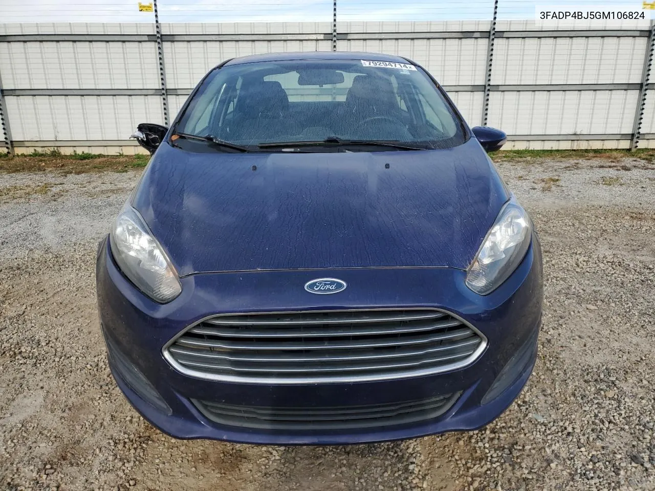 2016 Ford Fiesta Se VIN: 3FADP4BJ5GM106824 Lot: 79294714