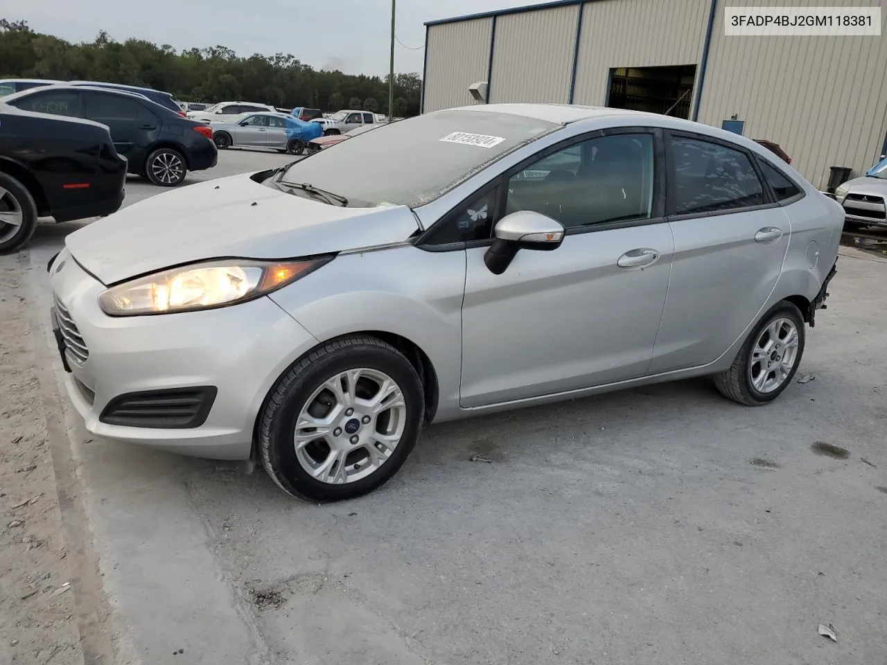 2016 Ford Fiesta Se VIN: 3FADP4BJ2GM118381 Lot: 80158924