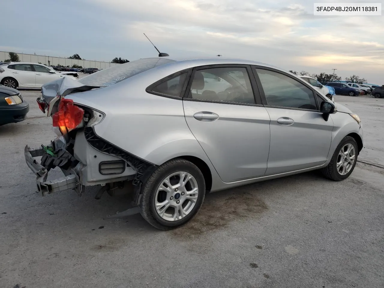 2016 Ford Fiesta Se VIN: 3FADP4BJ2GM118381 Lot: 80158924