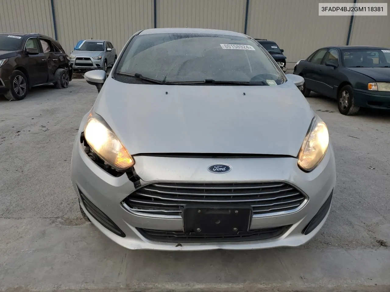 2016 Ford Fiesta Se VIN: 3FADP4BJ2GM118381 Lot: 80158924