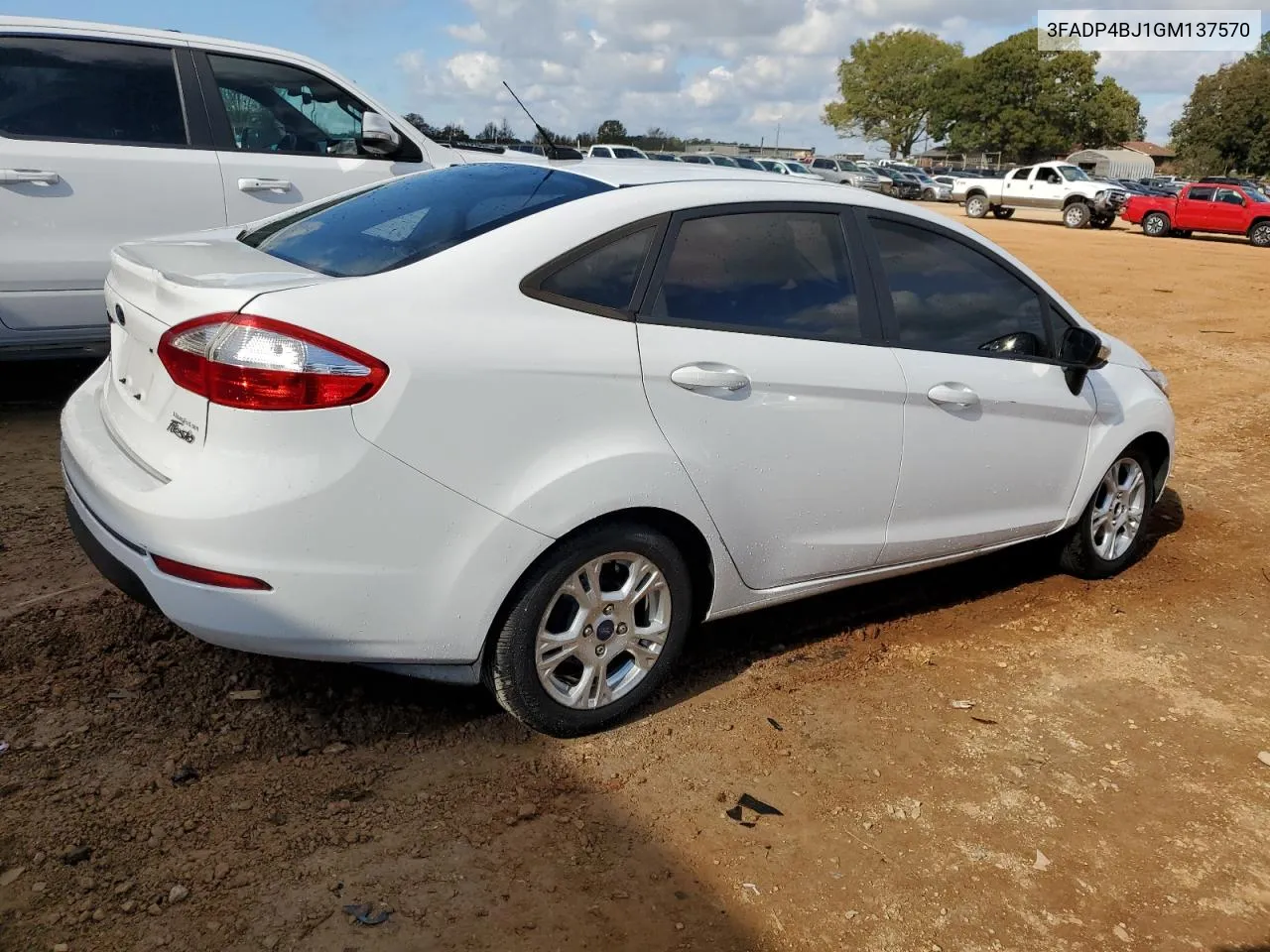 2016 Ford Fiesta Se VIN: 3FADP4BJ1GM137570 Lot: 80294144