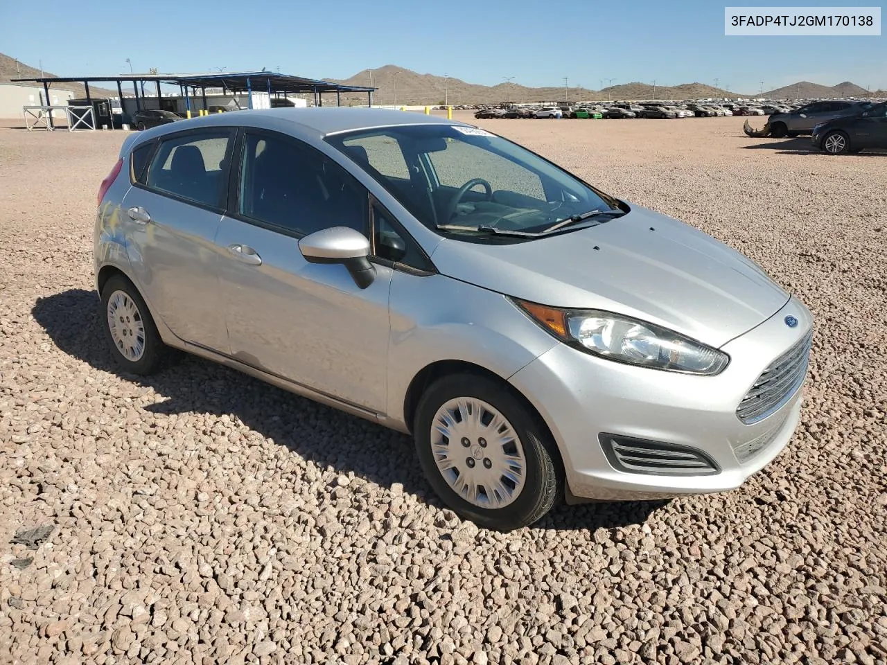 2016 Ford Fiesta S VIN: 3FADP4TJ2GM170138 Lot: 80496854