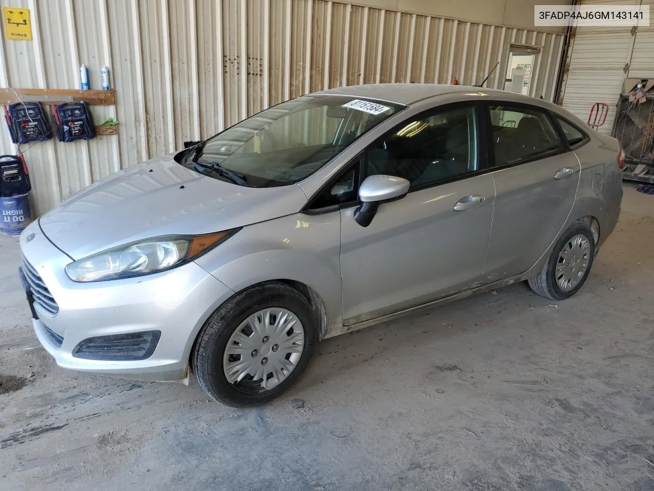 2016 Ford Fiesta S VIN: 3FADP4AJ6GM143141 Lot: 81151584