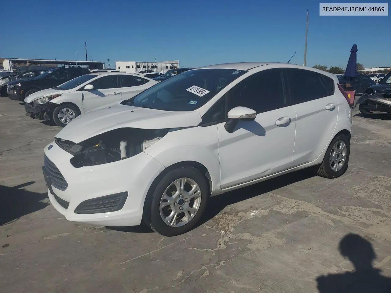 2016 Ford Fiesta Se VIN: 3FADP4EJ3GM144869 Lot: 81197964