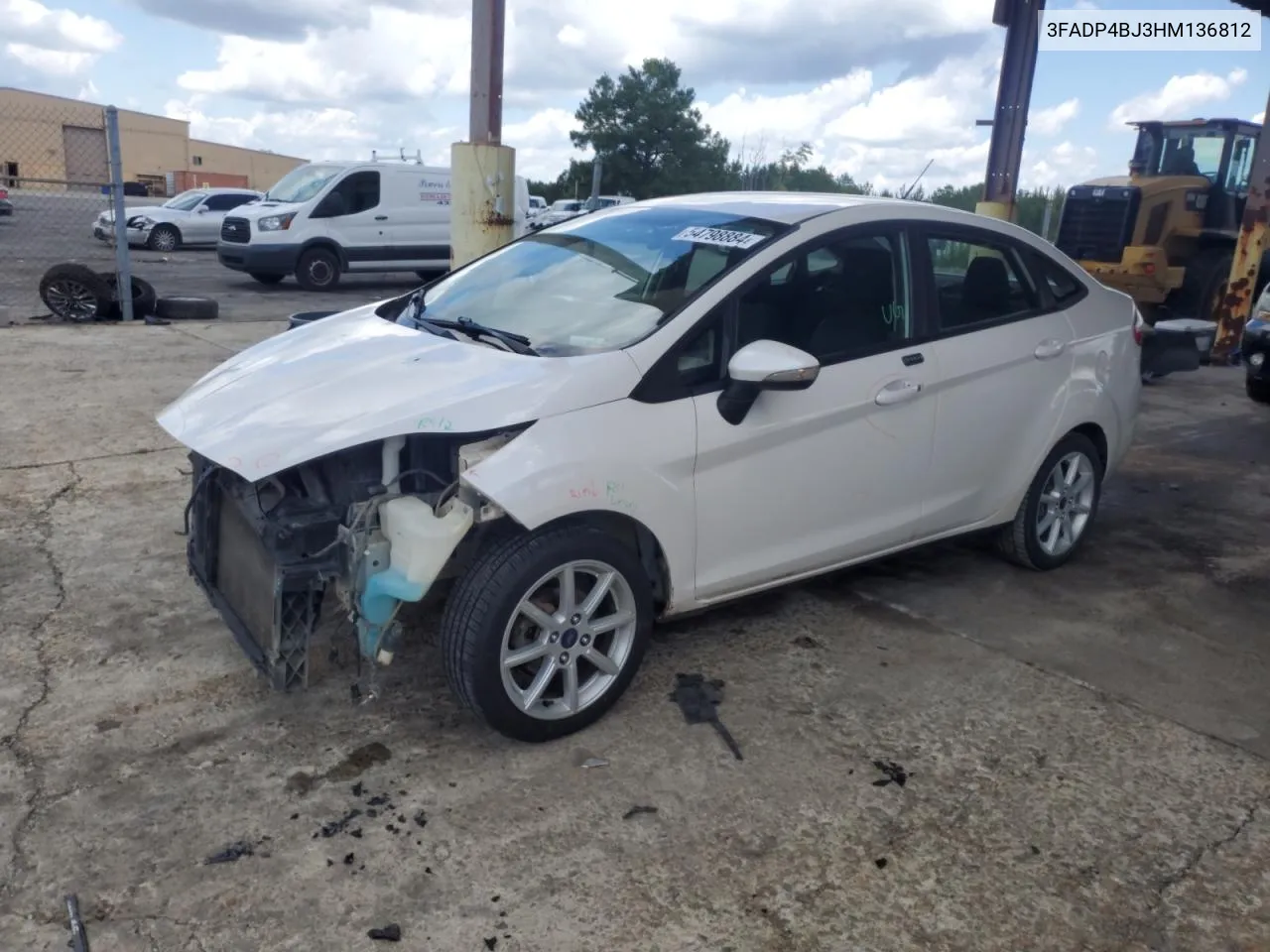 2017 Ford Fiesta Se VIN: 3FADP4BJ3HM136812 Lot: 54798884