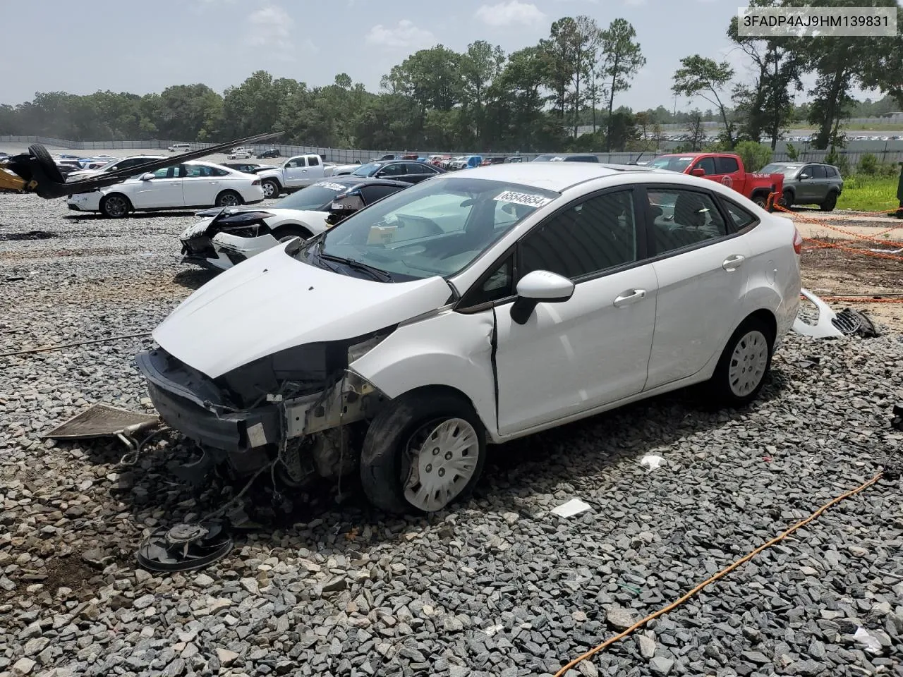 2017 Ford Fiesta S VIN: 3FADP4AJ9HM139831 Lot: 65545654