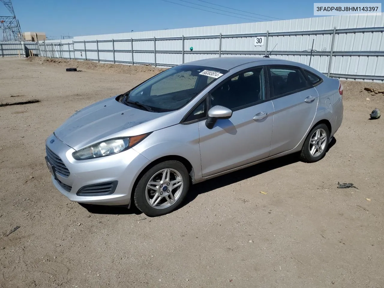 2017 Ford Fiesta Se VIN: 3FADP4BJ8HM143397 Lot: 68383814