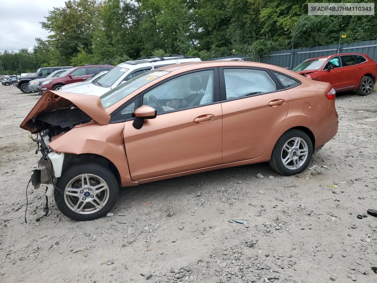 2017 Ford Fiesta Se VIN: 3FADP4BJ7HM110343 Lot: 70387264