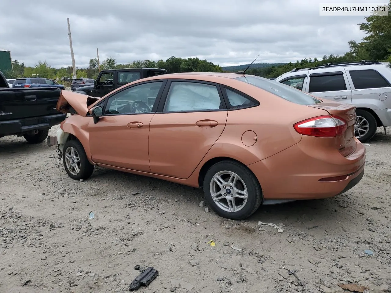 2017 Ford Fiesta Se VIN: 3FADP4BJ7HM110343 Lot: 70387264