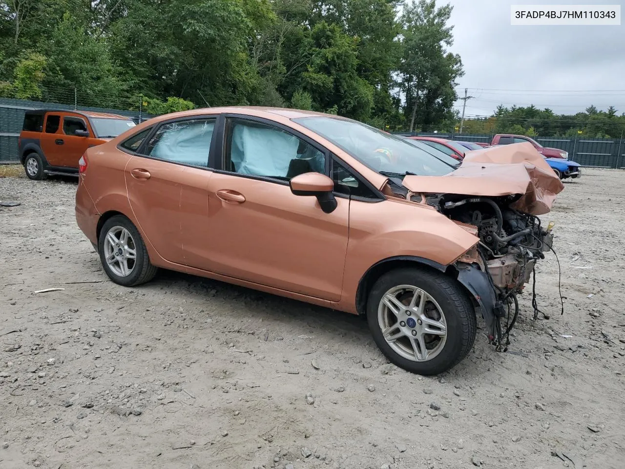 2017 Ford Fiesta Se VIN: 3FADP4BJ7HM110343 Lot: 70387264