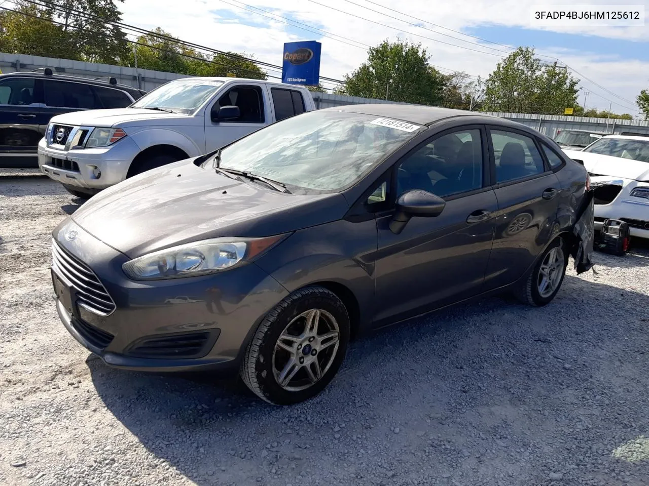 2017 Ford Fiesta Se VIN: 3FADP4BJ6HM125612 Lot: 72181514