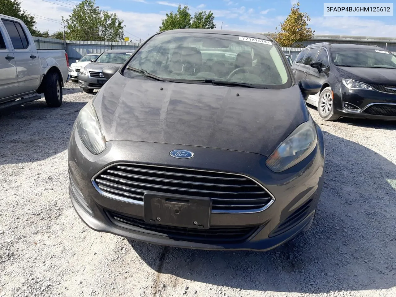 2017 Ford Fiesta Se VIN: 3FADP4BJ6HM125612 Lot: 72181514