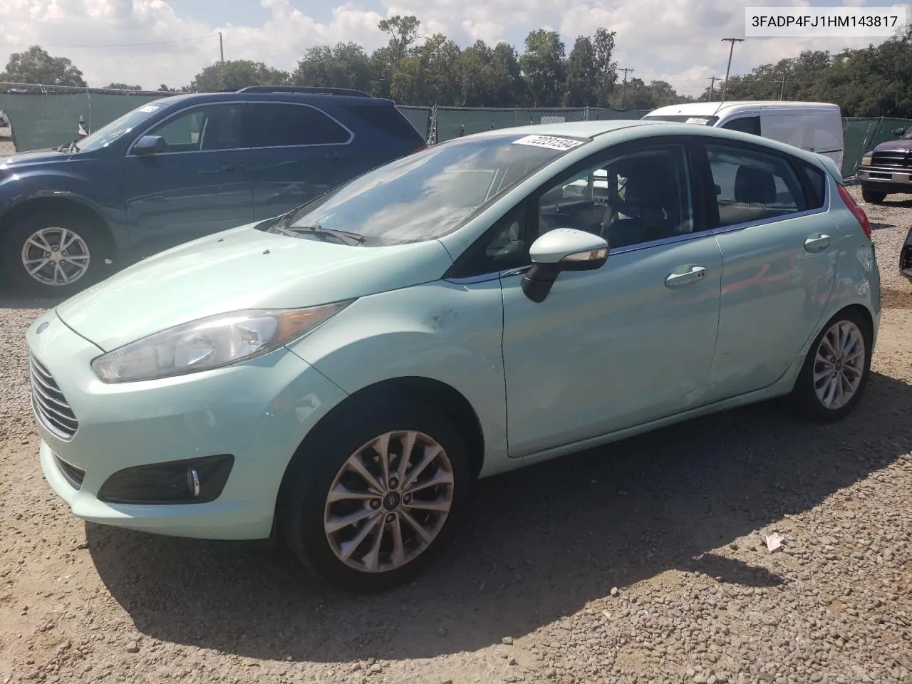 2017 Ford Fiesta Titanium VIN: 3FADP4FJ1HM143817 Lot: 72231594