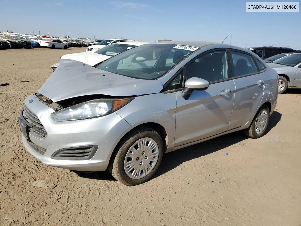 2017 Ford Fiesta S VIN: 3FADP4AJ6HM126468 Lot: 72535254