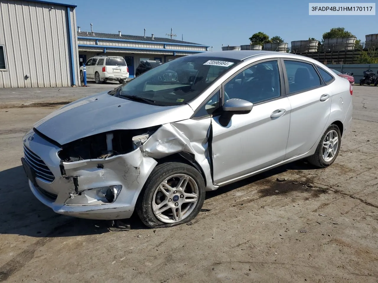 2017 Ford Fiesta Se VIN: 3FADP4BJ1HM170117 Lot: 73596984